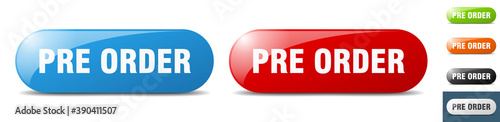 pre order button. key. sign. push button set