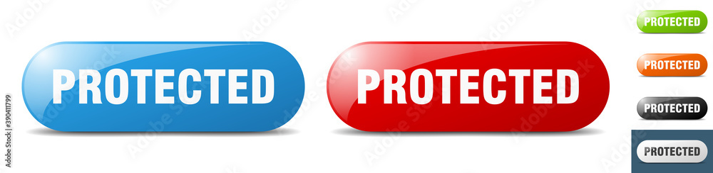 protected button. key. sign. push button set protected button. key. sign. push button set