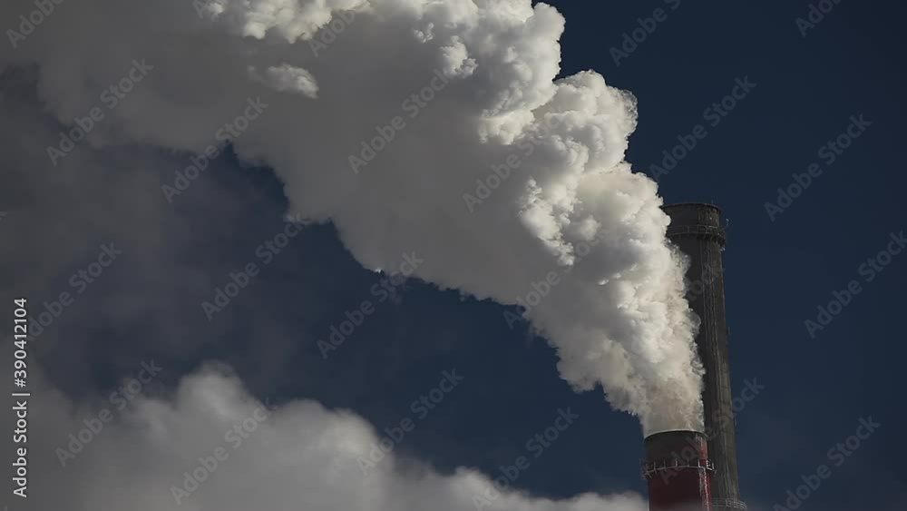 Power plant smoking in the sky Power plant smoking in the sky