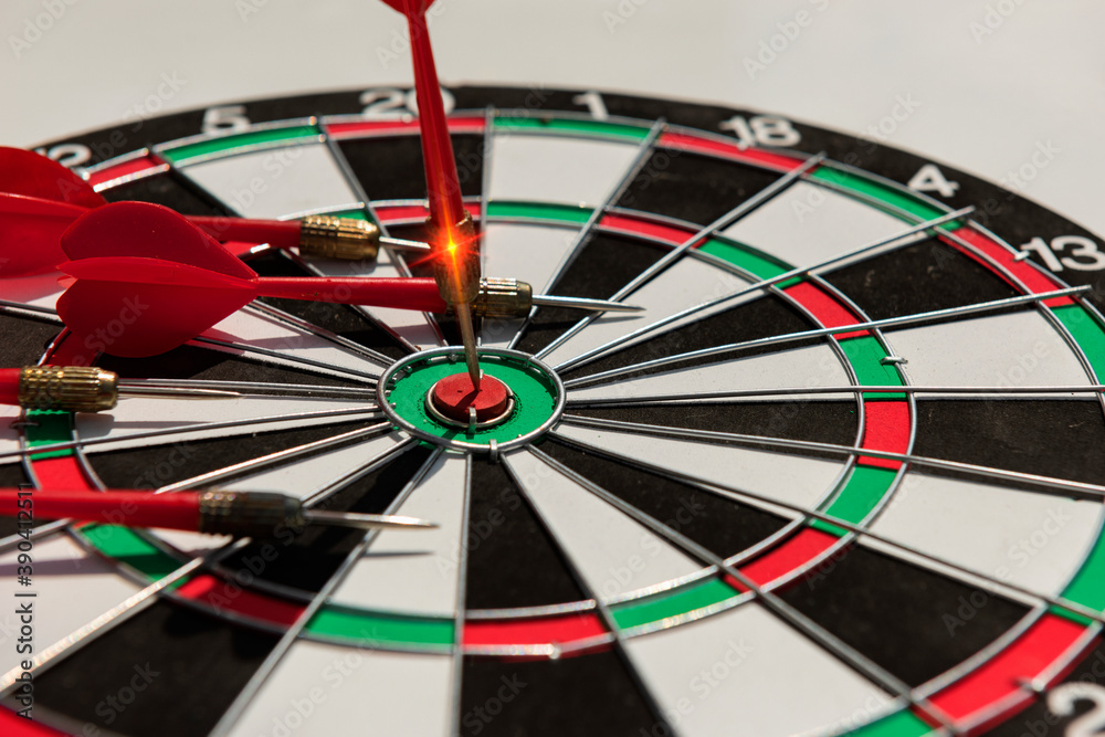 Targeting the business concept.Vision of businessman towards organization Targeting the business concept.Vision of businessman towards organization