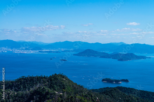 弥山望台からの瀬戸内海の眺望