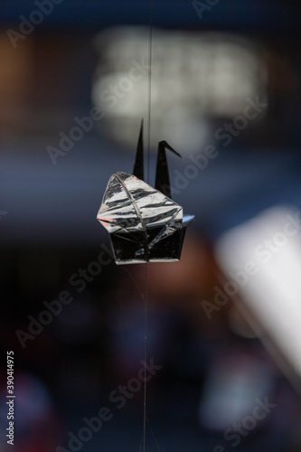 Origami en papier d'aluminium