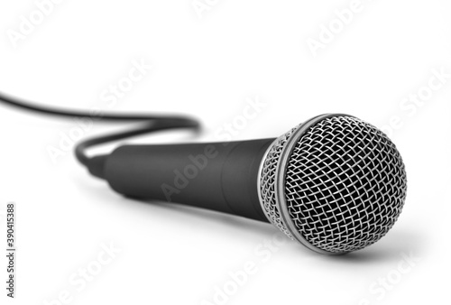 Metal dark gray microphone