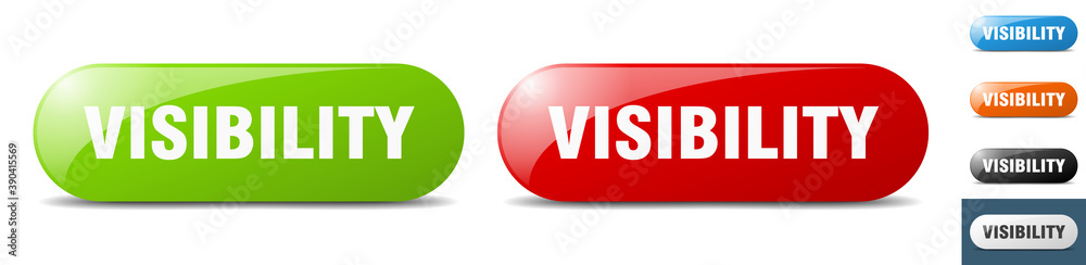 visibility button. key. sign. push button set visibility button. key. sign. push button set