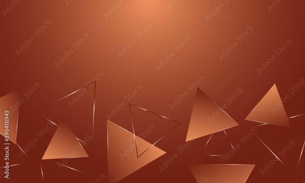 Abstract bronze triangle geometric background. Abstract bronze triangle geometric background.