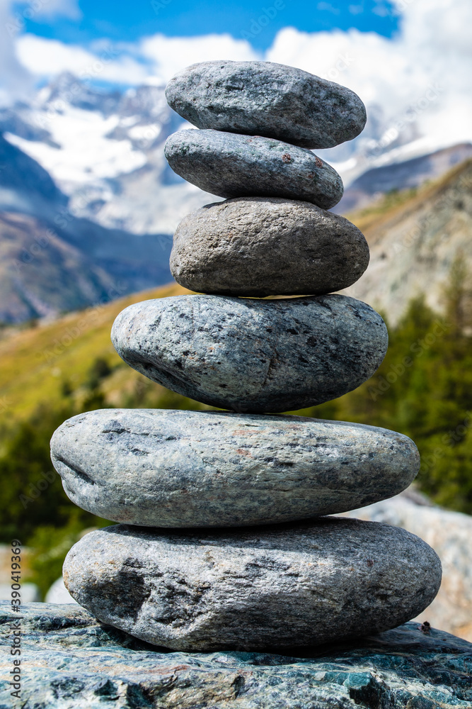 stacked stones in the mountains stacked stones in the mountains