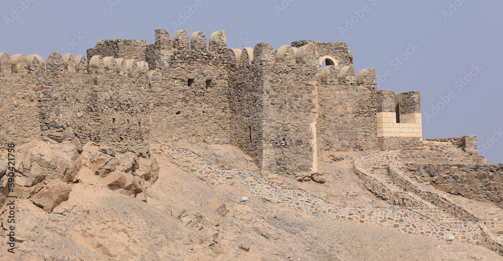 Salah El Din Castle on Farun island in the Gulf of Aqaba,Red Sea,Taba,Egypt