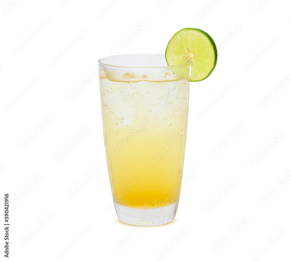 Lemon juice with honey Healthy drinking water on wood isolated on the white background. clipping path. Lemon juice with honey Healthy drinking water on wood isolated on the white background. clipping path.