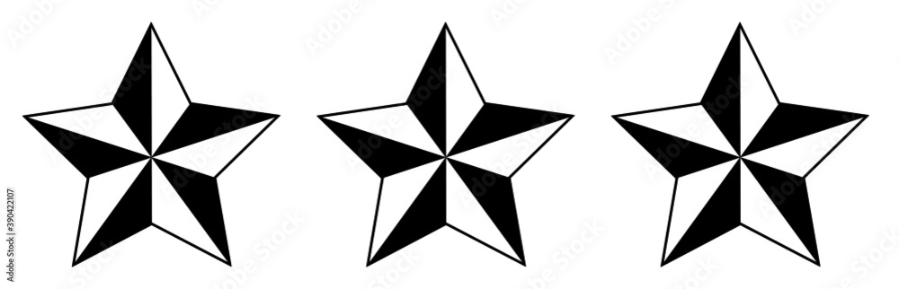 An icon of star. A simple illustration of stars. A symbol of victory and promotion. An icon of star. A simple illustration of stars. A symbol of victory and promotion.