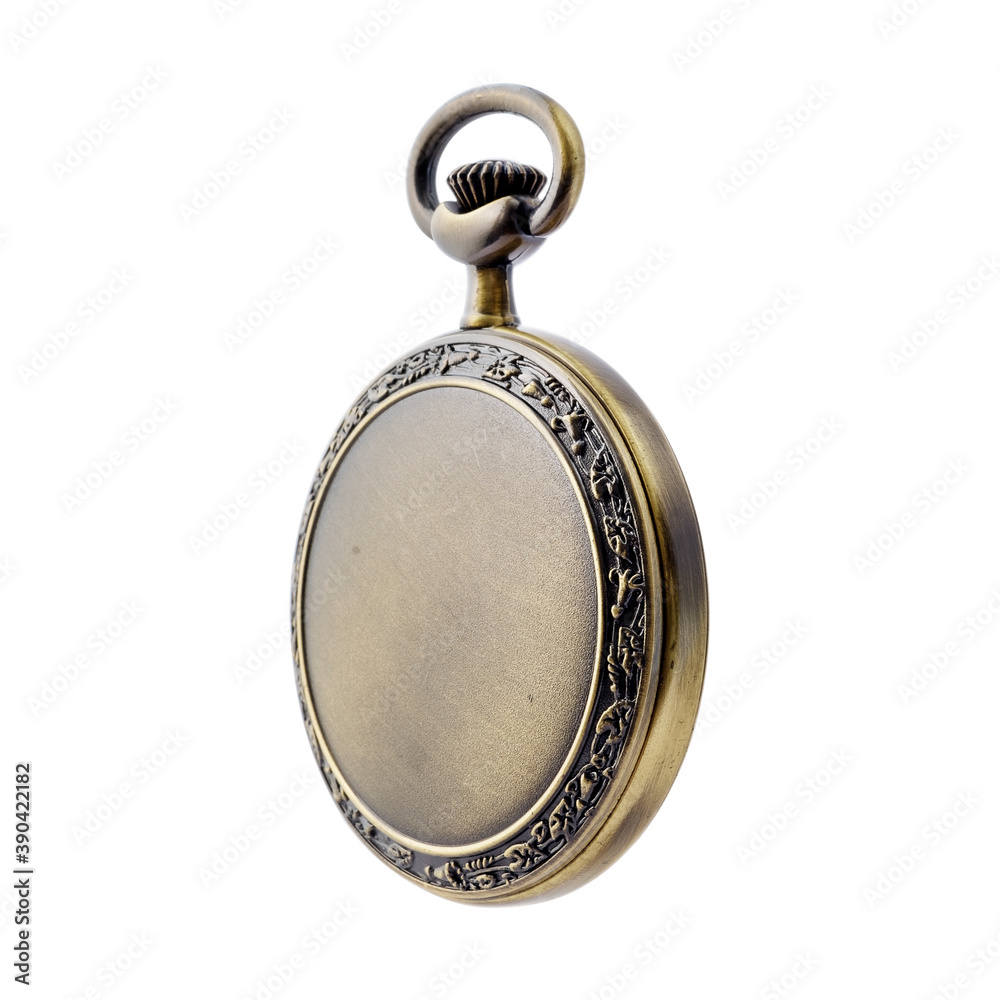 Pocket watch isolated on a white background. Design element with clipping path Pocket watch isolated on a white background. Design element with clipping path