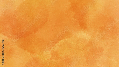 Orange watercolor background for textures backgrounds and web banners design