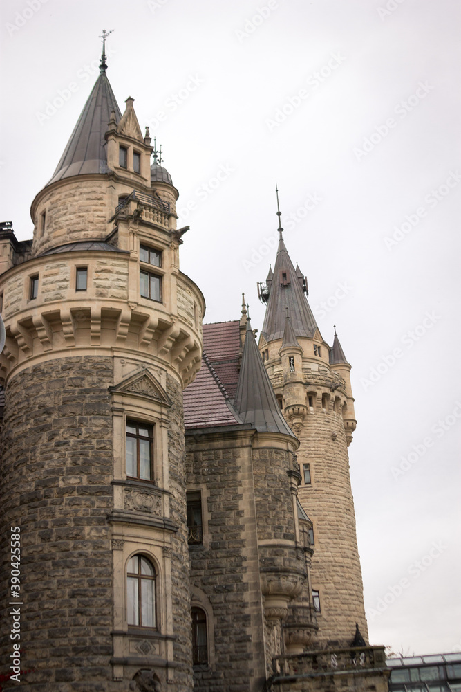 Moszna castle - real view - zamek moszna 