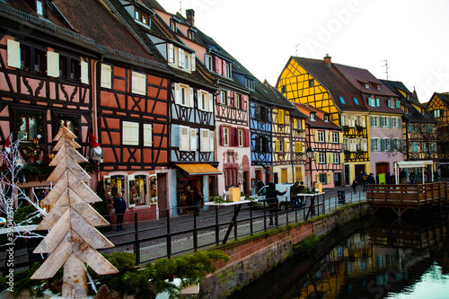 The beautiful streets of Colmar. France.