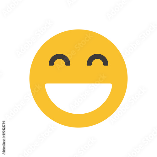smiling emoji icon with open mouth