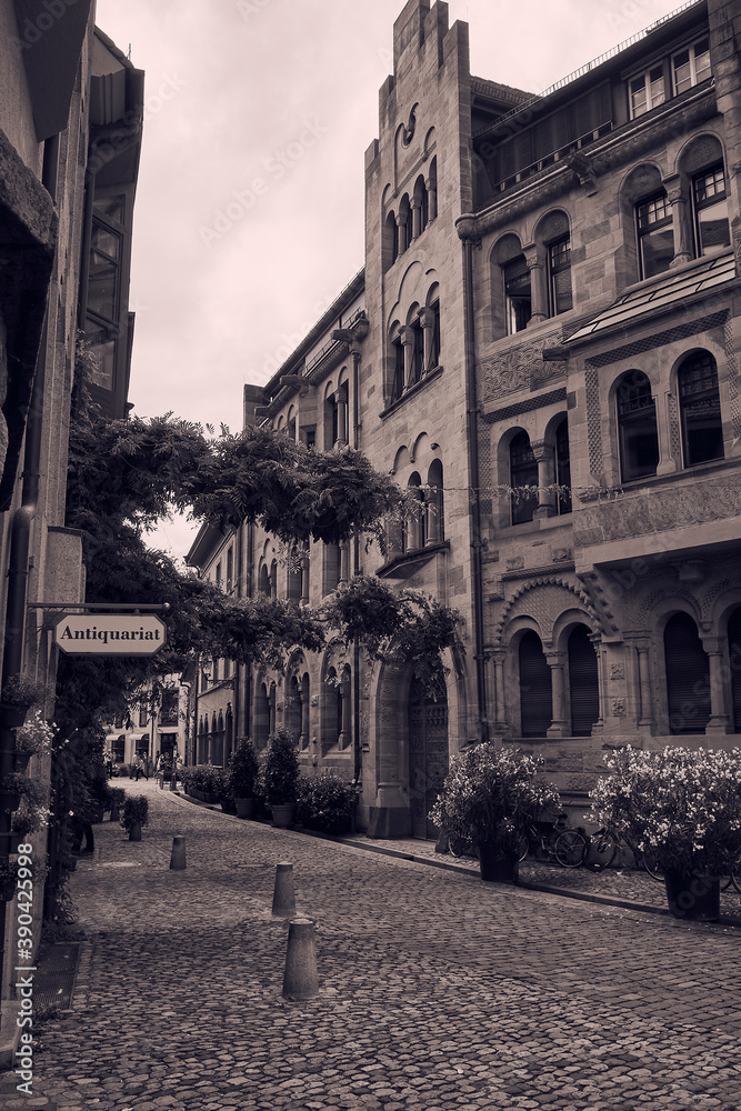 Obraz premium Altstadt Freiburg im Breisgau