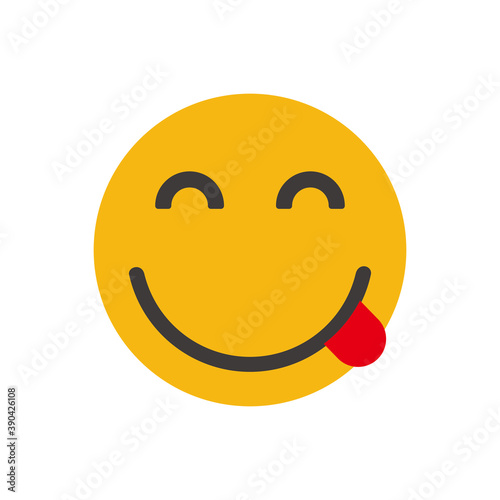 emoji icon savouring delicious food