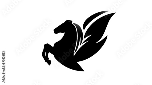 horse pegasus silhouette