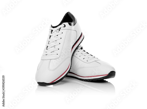 Modern sneakers isolated on a white background.