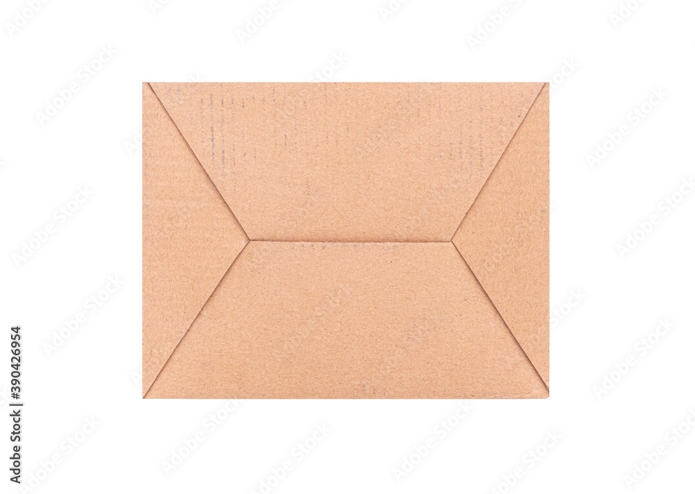 Cardboard mail box isolated on white background. Cardboard mail box isolated on white background.