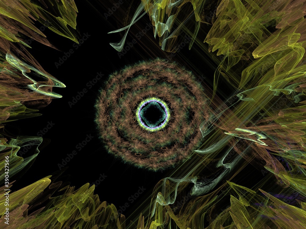 Imaginatory fractal background Image