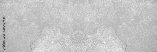 Old wall panorama texture cement dirty gray with black background abstract grey and silver color design are light with white background. © Kamjana