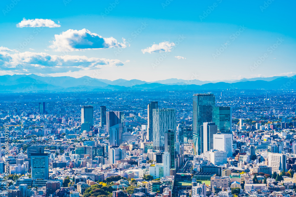東京・六本木から見た渋谷の高層ビル ~ Skyscrapers in Tokyo, Japan ~