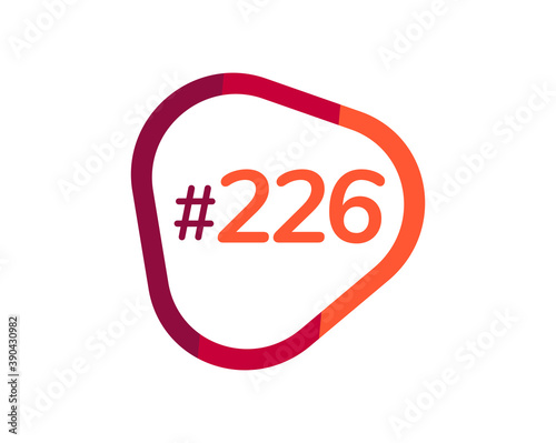 Number 226 image design, 226 logos