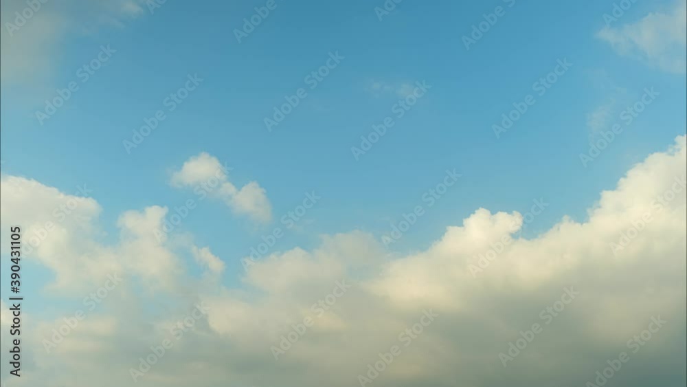 4K sky time lapse, White and blue clouds background. Cloud nature, timelapse of skyscrapers 4K sky time lapse, White and blue clouds background. Cloud nature, timelapse of skyscrapers