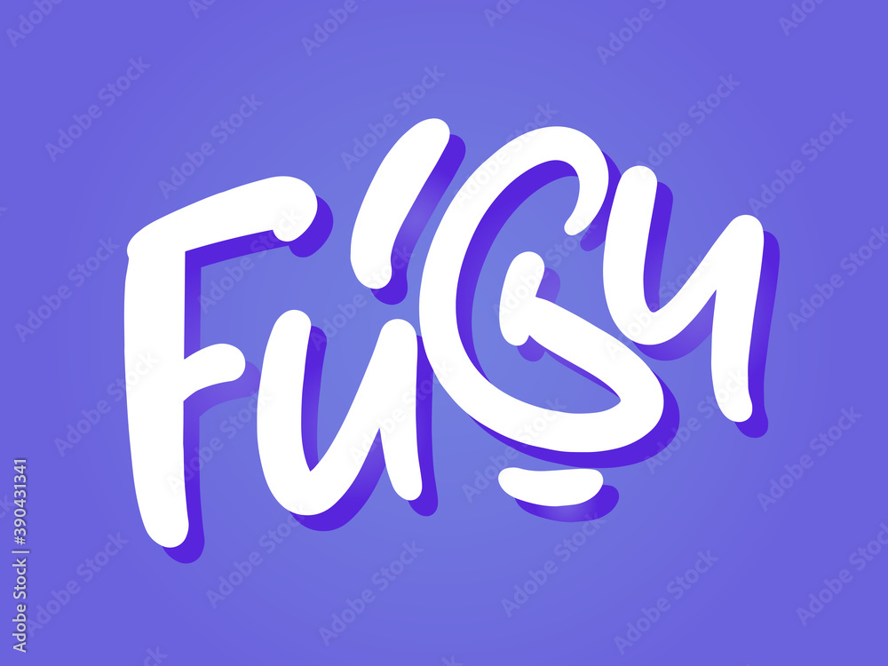 Fugu hand drawn lettering logo for business, print and advertising. Fugu hand drawn lettering logo for business, print and advertising.