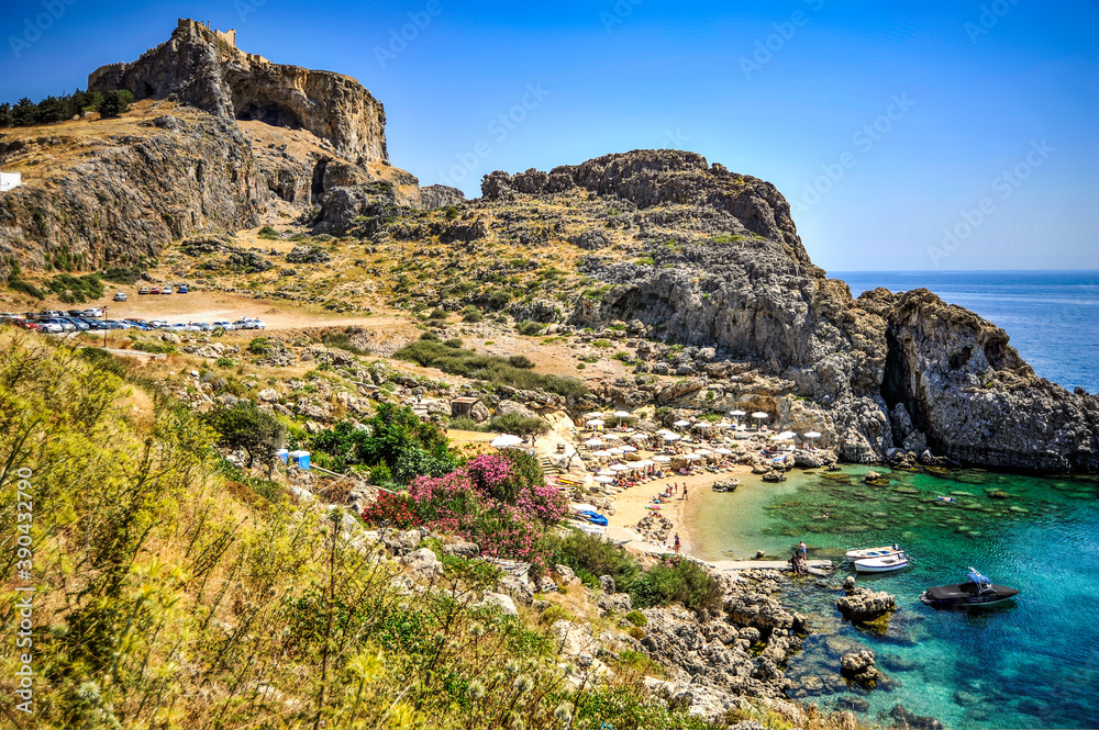 In 43 AD, the Apostle Paul set foot on the land of Rhodes in this bay. In memory of this event, a small-secluded bay bears his name.    