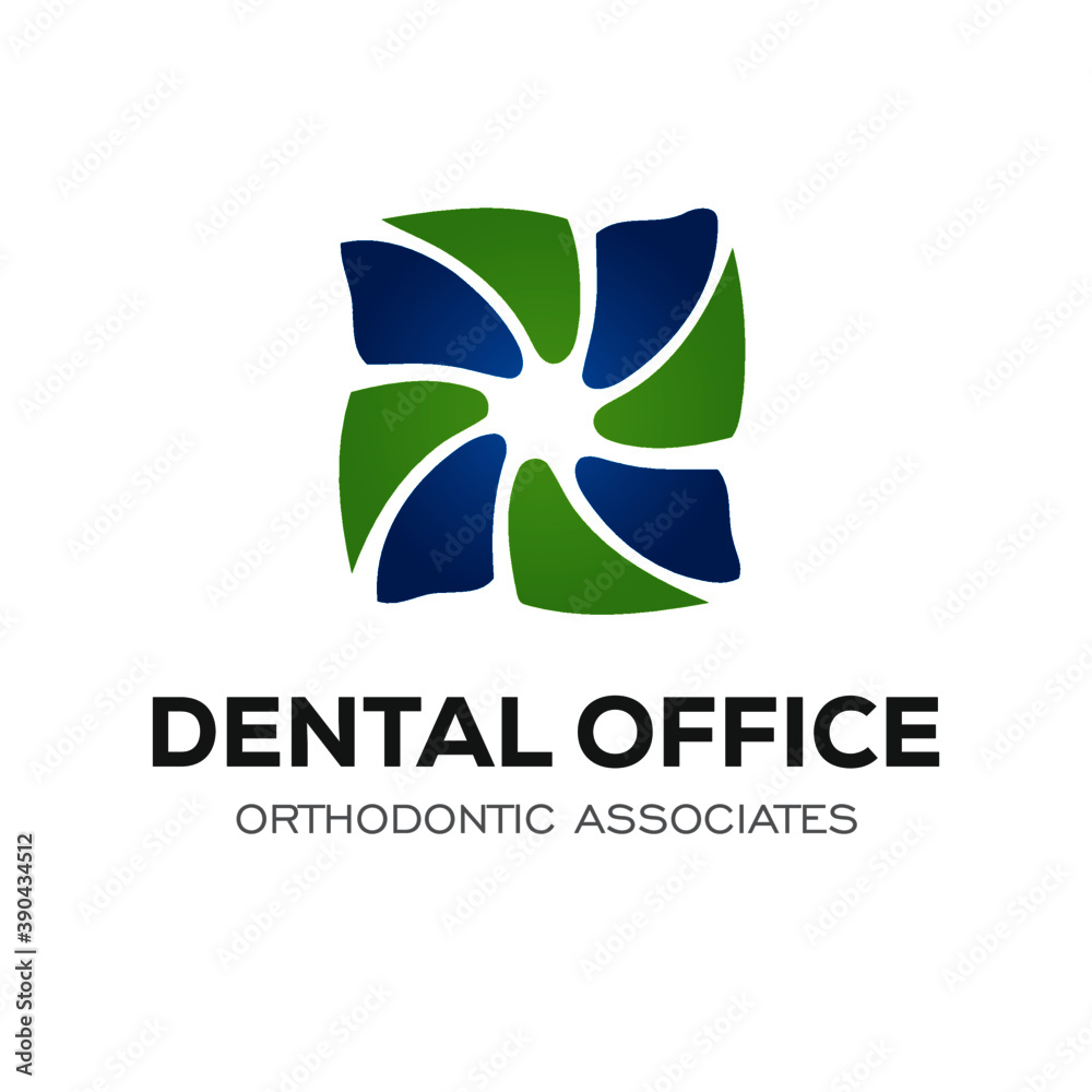 Dental Clinic Logo Design Dentist Logo Tooth abstract Linear Dentist stomatology