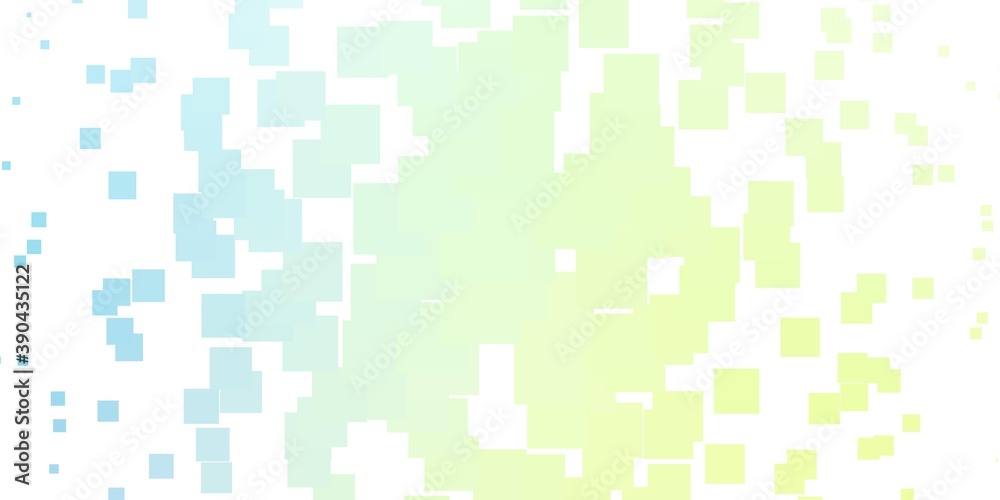 Fototapeta premium Light Blue, Green vector template with rectangles.