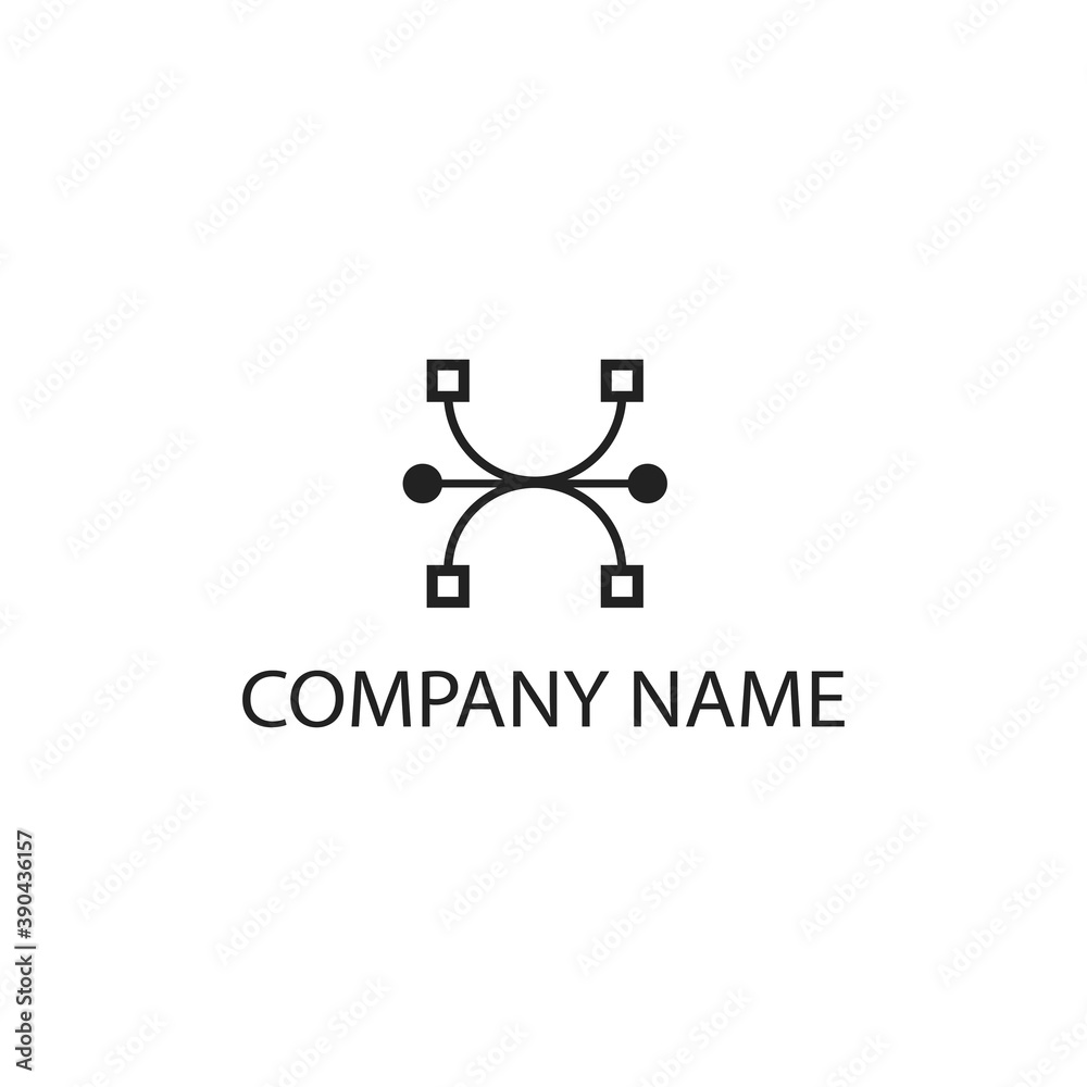letter x creative logo illustration for company color design vector template