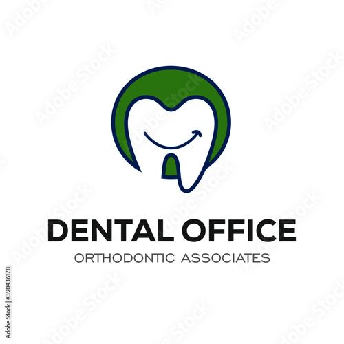 Dental Clinic Logo Design Dentist Logo Tooth abstract Linear Dentist stomatology