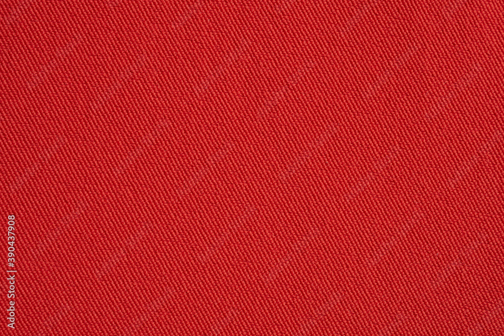 Red fabric texture background close up - obrazy, fototapety, plakaty 