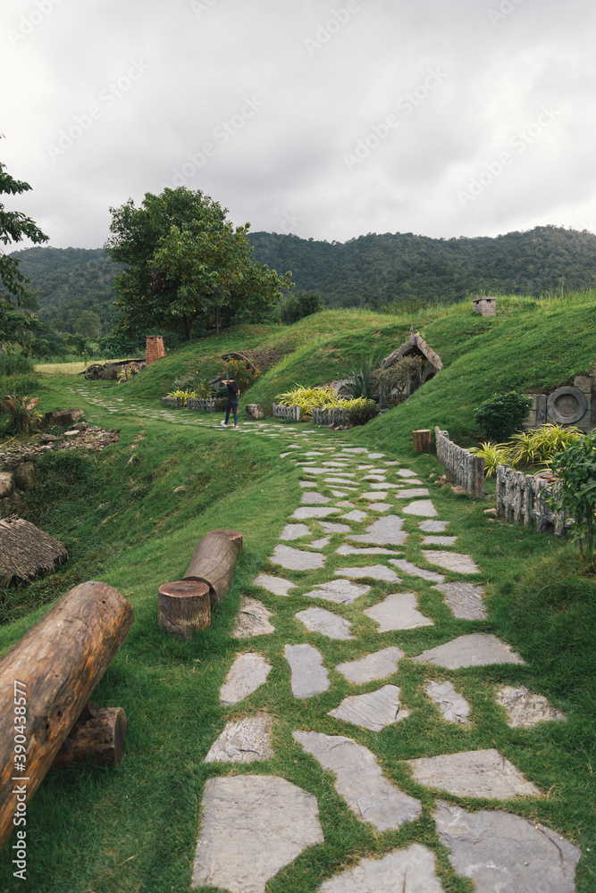 path in the mountains