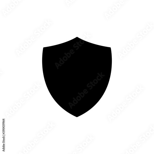 Shield logo template flat illustration. Shielding icon security and protector symbol isolated on white