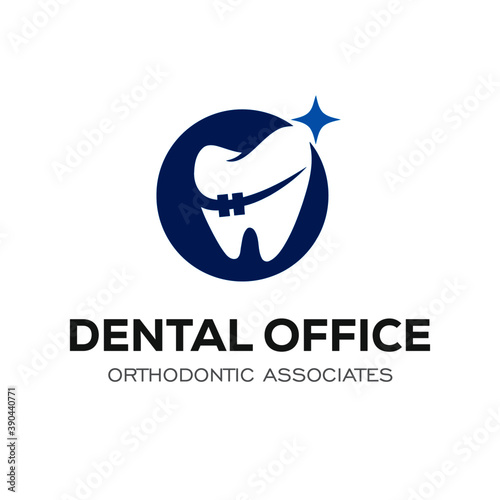 Dental Clinic Logo Design Dentist Logo Tooth abstract Linear Dentist stomatology