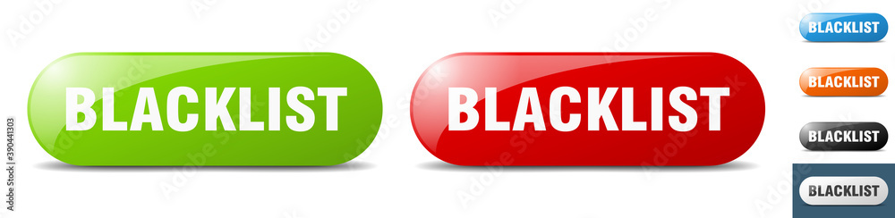 blacklist button. key. sign. push button set blacklist button. key. sign. push button set