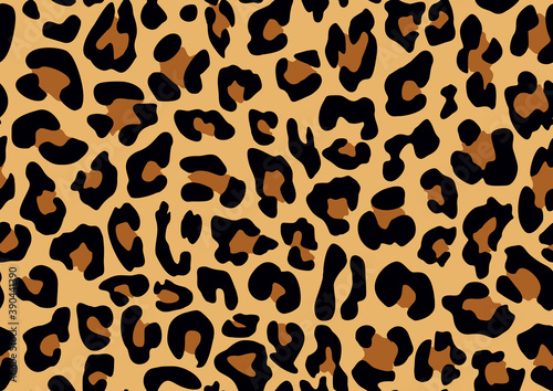  Leopard pattern vector background seamless print for clothes, fabric. Fashionable design.