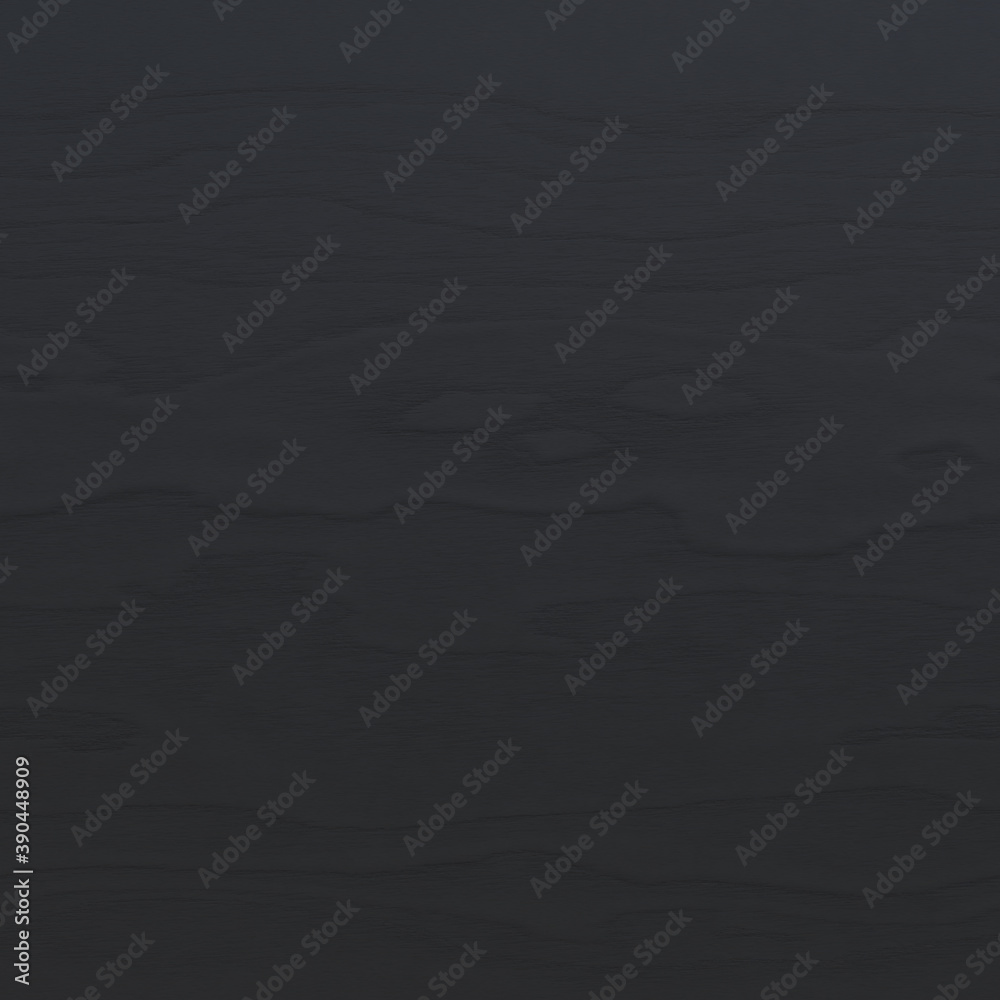 Naklejka premium Black wooden plank, floor surface, tabletop or chopping, dark wood texture. 3D-rendering