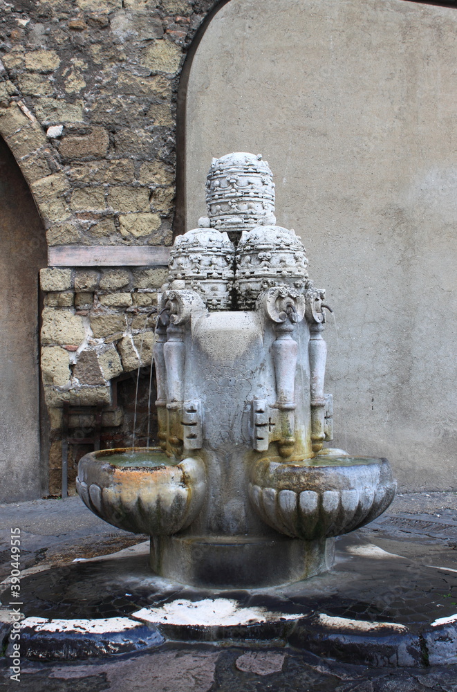 Tiaras fountain near Saint Peter Square in Rome, Italy
