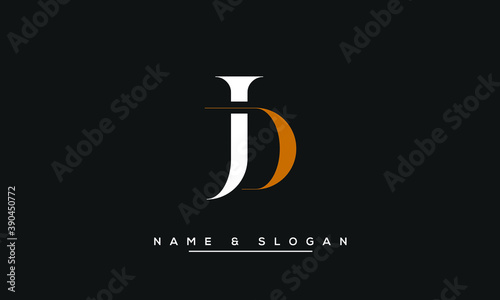 JD, DJ, J, D  Abstract Letters Logo Monogram photo