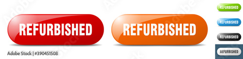 refurbished button. key. sign. push button set