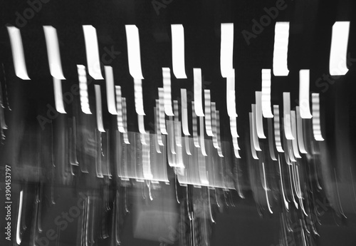 Black & white light trails abstract background