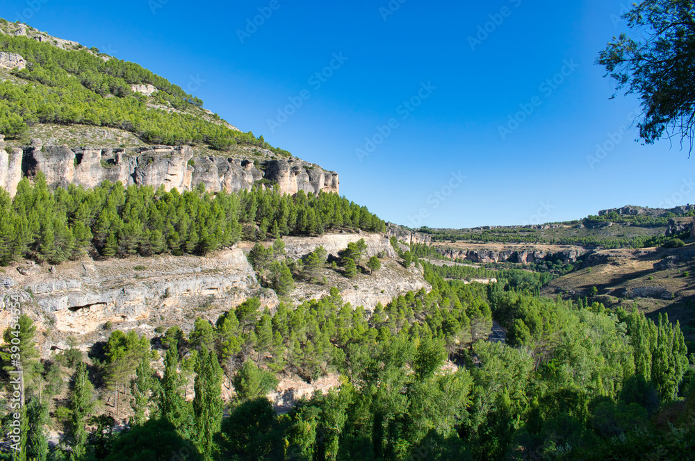 Natural landscape in the mountains of Cuenca