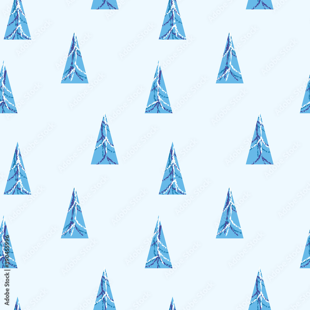 Fir Trees Seamless Pattern. Fir Trees Seamless Pattern.