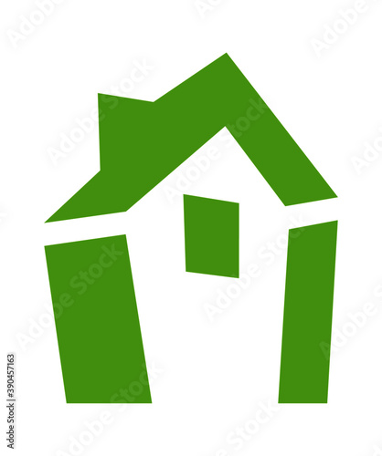 Green house icon