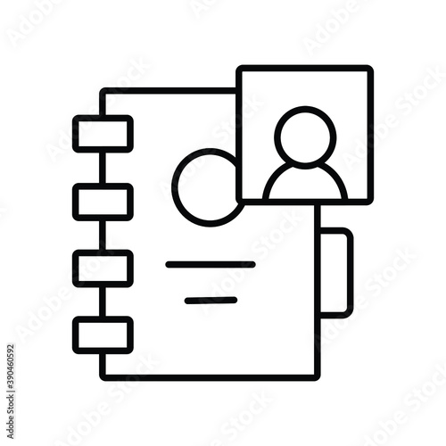 Student file folder icon with document line icon