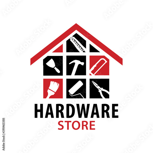 Vector logo of a building materials store